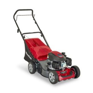 Front view of the Mountfield HP42 walk behind mower.