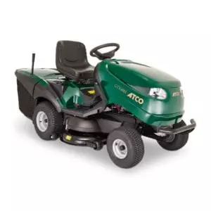 The front view of the ATCO GTX 40H Twin ride on mower