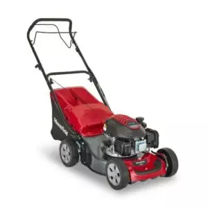 Front view of the Mountfield SP42 walk behind mower.